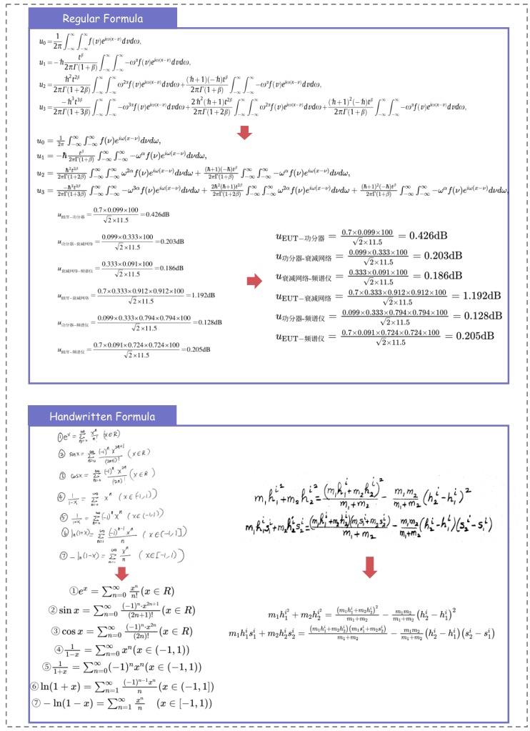 MinerU2.5-Pro on printed and handwritten formulas
